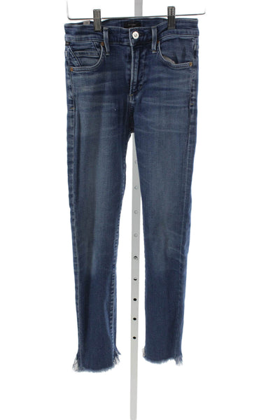 Citizens of Humanity Women Skinny Jeans Blue High Rise Cotton Inseam 24 Size 24