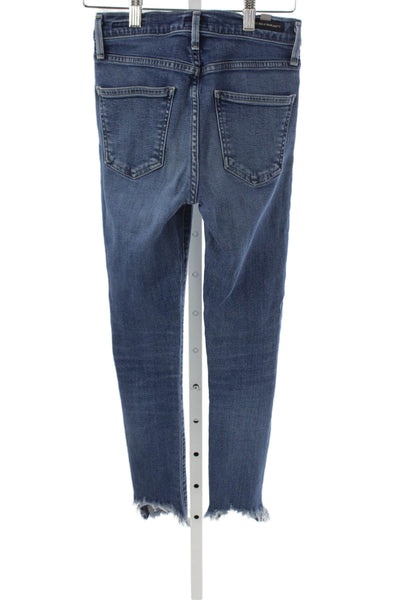 Citizens of Humanity Women Skinny Jeans Blue High Rise Cotton Inseam 24 Size 24