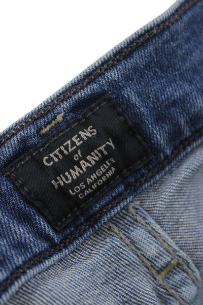 Citizens of Humanity Women Skinny Jeans Blue High Rise Cotton Inseam 24 Size 24