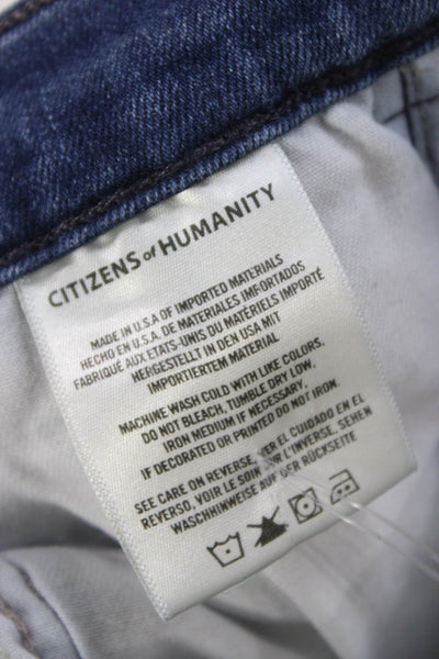 Citizens of Humanity Women Skinny Jeans Blue High Rise Cotton Inseam 24 Size 24