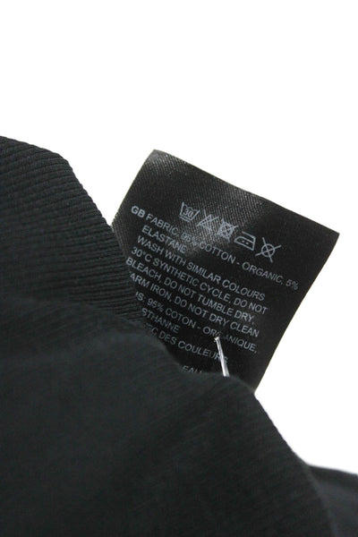 Toteme Womens Basic Sleeveless Tank Black Organic Cotton Round Neck Size S