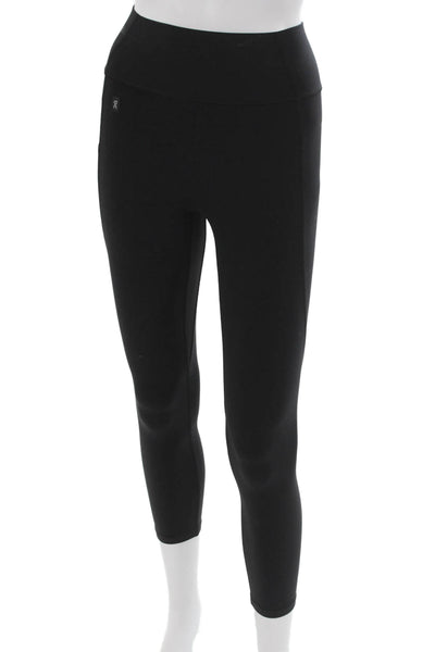 On Cloud Womens Cropped Black Polyester Blend Leggings Size S