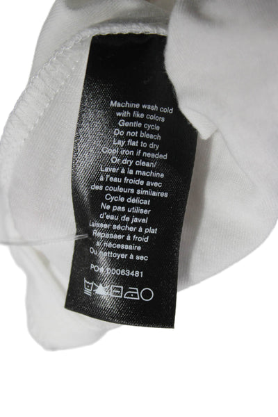 Rag & Bone Womens White Crew Neck Long Sleeve Basic T-Shirt Petite Size S