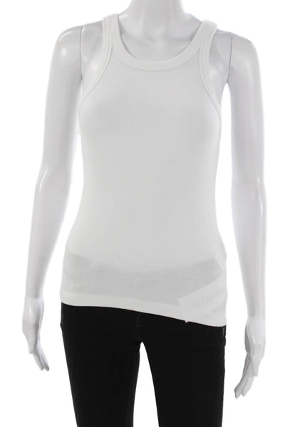 Toteme Womens Basic Sleeveless Tank White Organic Cotton Size S