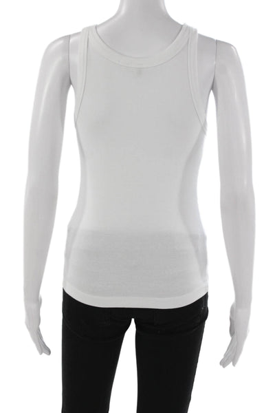 Toteme Womens Basic Sleeveless Tank White Organic Cotton Size S