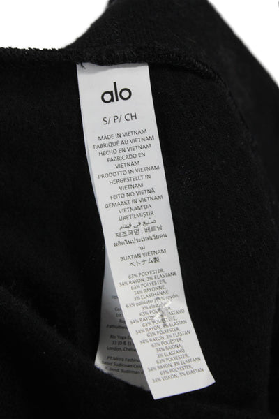 Alo Womens Athletic Black Shorts Size S