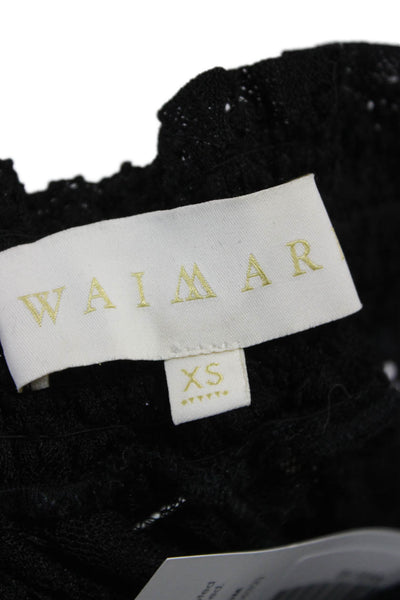 Waimari Womens Black Geometric Polyamide Pull On Cover Up Size XS
