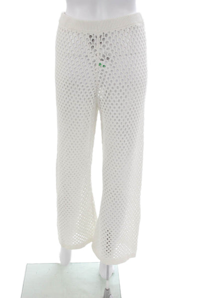 J Crew Womens White Cotton Pull On Pants Solid Spring Size S