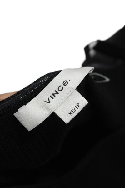 Vince Womens Black Tencel Lyocell Slip Dress Square Neck Sleeveless Size XS