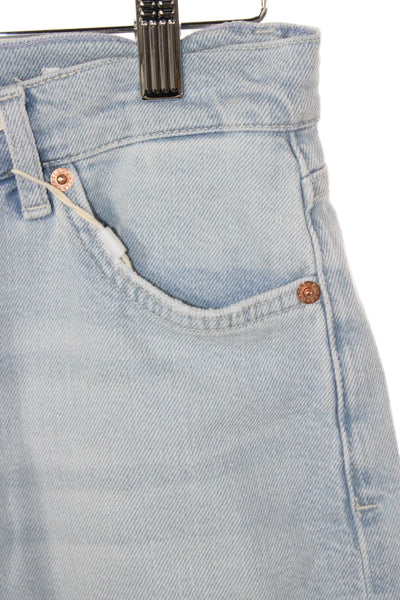 Rails Womens Bermuda Shorts Blue Drawstring Cotton Size 25