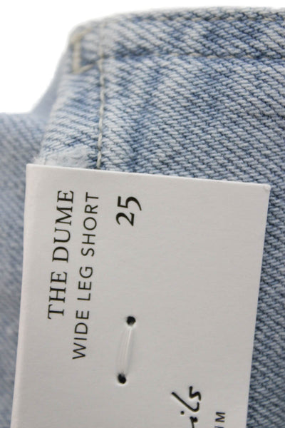 Rails Womens Bermuda Shorts Blue Drawstring Cotton Size 25