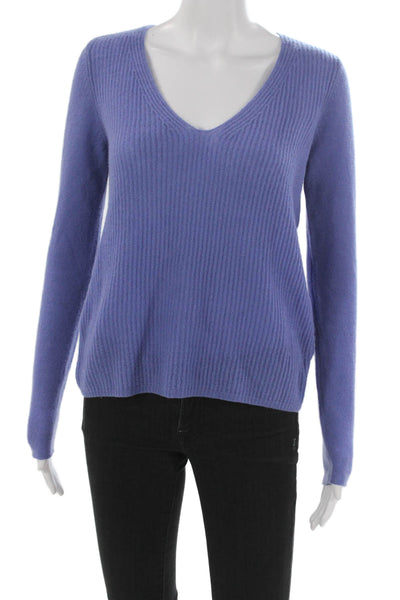 Joie Womens Cashmere V-Neck Pullover Purple Long Sleeve Solid Size XS