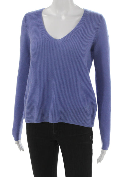 Joie Womens Cashmere V-Neck Pullover Purple Long Sleeve Solid Size XS