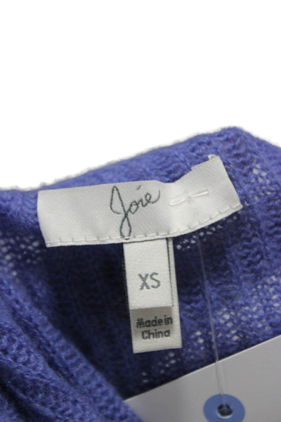 Joie Womens Cashmere V-Neck Pullover Purple Long Sleeve Solid Size XS