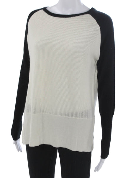 Loma London Womens Pullover Sweater Cashmere Black Crewneck Long Sleeve Size XS