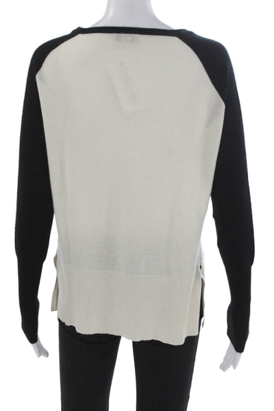 Loma London Womens Pullover Sweater Cashmere Black Crewneck Long Sleeve Size XS