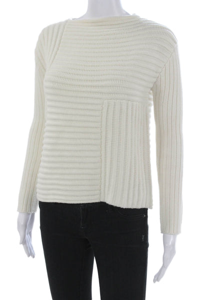 Raoul Womens Ivory Nylon Boat Neck Solid Long Sleeve Pullover Size XS