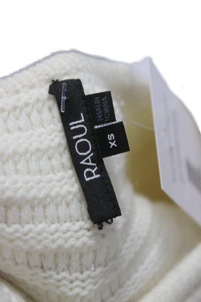 Raoul Womens Ivory Nylon Boat Neck Solid Long Sleeve Pullover Size XS