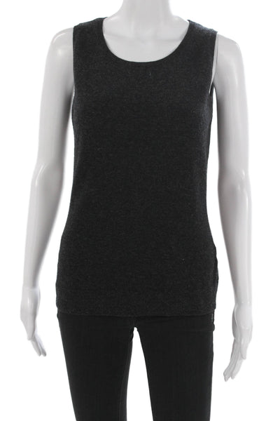 Lafayette 148 New York Women Gray Wool Basic Tank Sleeveless Size S