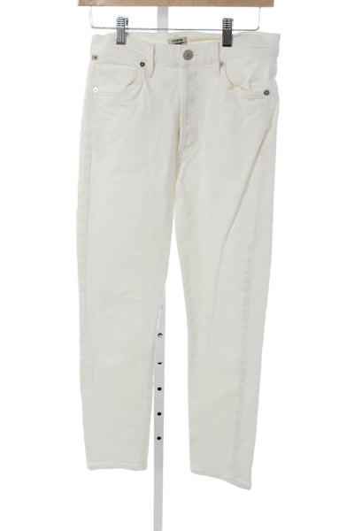 Citizens of Humanity Women Skinny Jeans White Cotton High Rise Size 26