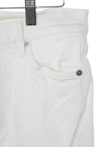 Citizens of Humanity Women Skinny Jeans White Cotton High Rise Size 26