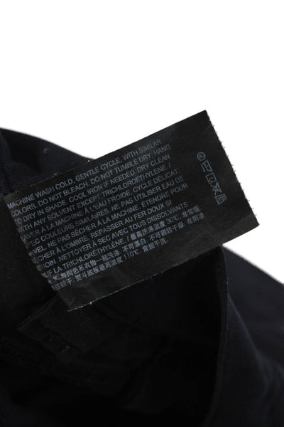 Theory Mens Dress Pants Black Nylon Button Fly Size 31