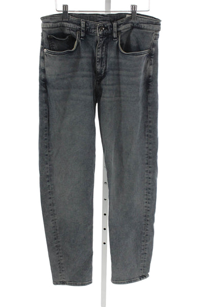 Rag & Bone Mens Slim Jeans Gray Cotton Blend Button Fly Size 31