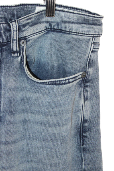 Rag & Bone Mens Slim Jeans Gray Cotton Blend Button Fly Size 31