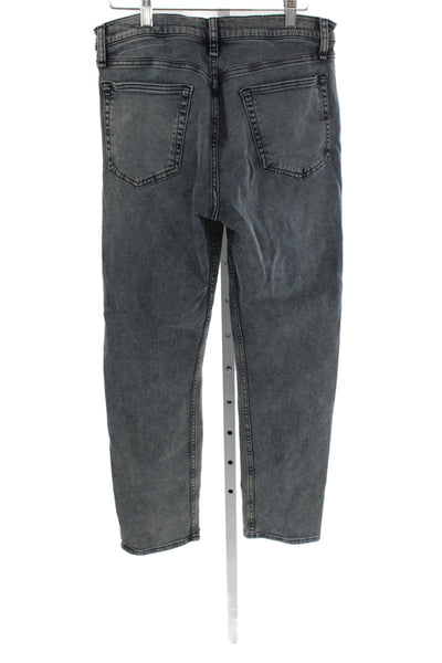 Rag & Bone Mens Slim Jeans Gray Cotton Blend Button Fly Size 31