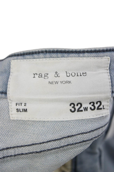 Rag & Bone Men's Slim Jeans Gray Cotton Size 32