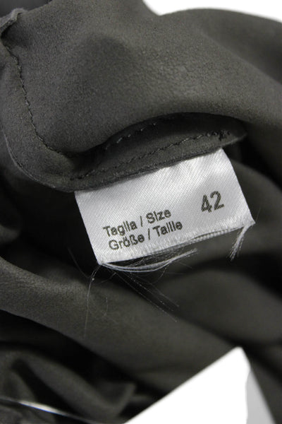 Sharis Women Velour Gray Pull On Sweatpants Size 42