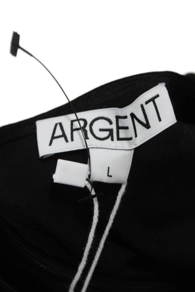Argent Womens Long Sleeves Bias Blouse A Lime Skirt Set Black Size Large