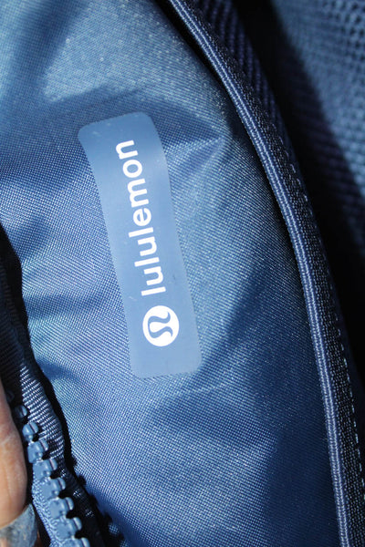 Lululemon Womens Adjustable Strap Zip Top Nylon Belt Bag Handbag Blue Lululemon Womens Adjustable Strap Zip Top Nylon Belt Bag Handbag Blue