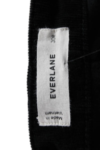Everlane Womens Dress Pants Black Organic Cotton Size 30