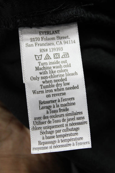 Everlane Womens Dress Pants Black Organic Cotton Size 30