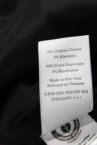 Everlane Womens Dress Pants Black Organic Cotton Size 30