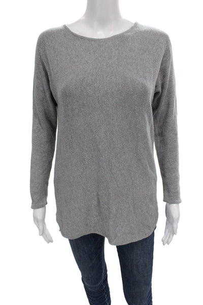 Michael Michael Kors Womens Tunic Sweater Gray Boat Neck Long Sleeve Size M
