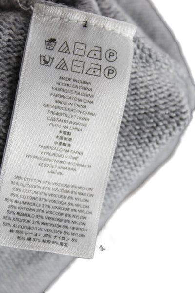 Michael Michael Kors Womens Tunic Sweater Gray Boat Neck Long Sleeve Size M