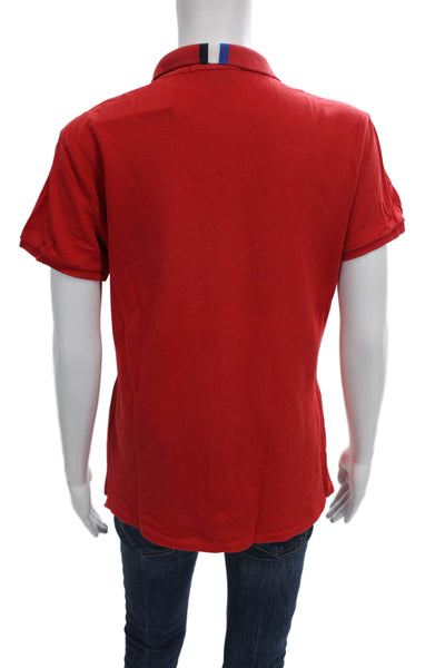 Ralph Lauren Golf Mens Polo Short Sleeve Collared Solid Red Size M