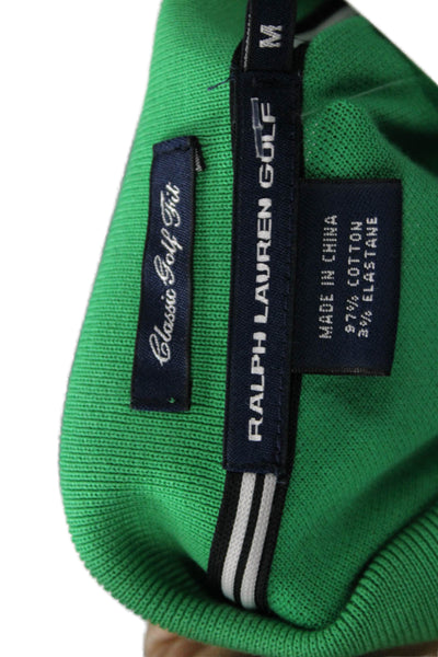Ralph Lauren Golf Mens Collared Short Sleeve Polo Green Size M