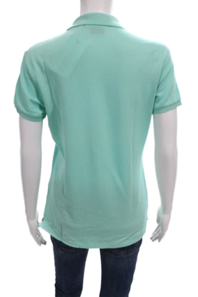 Ralph Lauren Golf Women Basic Polo Green Cotton Short Sleeve Collared Size M