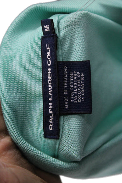 Ralph Lauren Golf Women Basic Polo Green Cotton Short Sleeve Collared Size M
