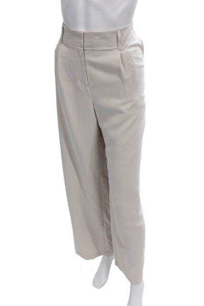 J. Mclaughlin Women Dress Pants Beige Modal Zip Size 12