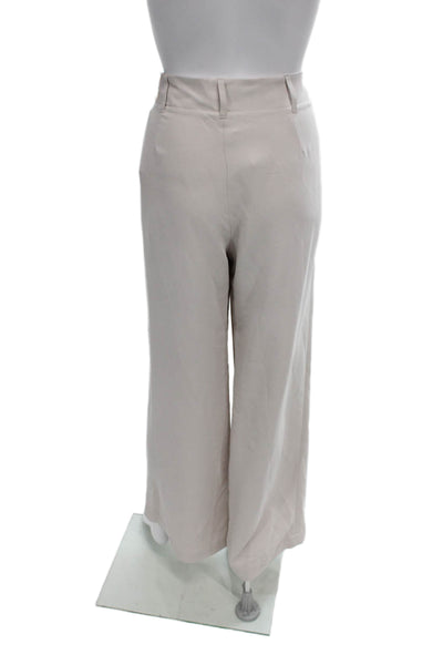 J. Mclaughlin Women Dress Pants Beige Modal Zip Size 12