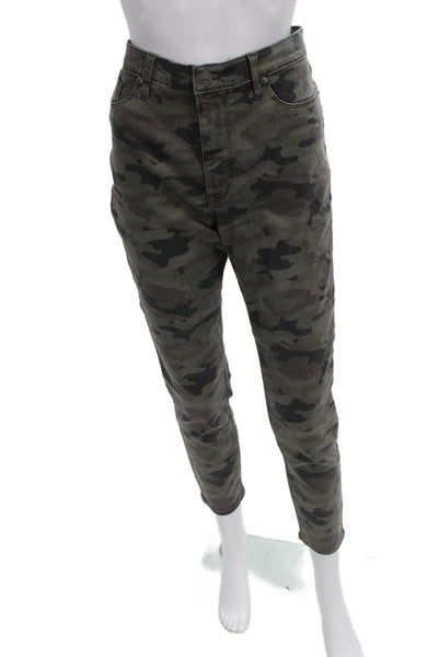 Hudson Womens Skinny Camouflage Jeans Multicolor Cotton Size 31