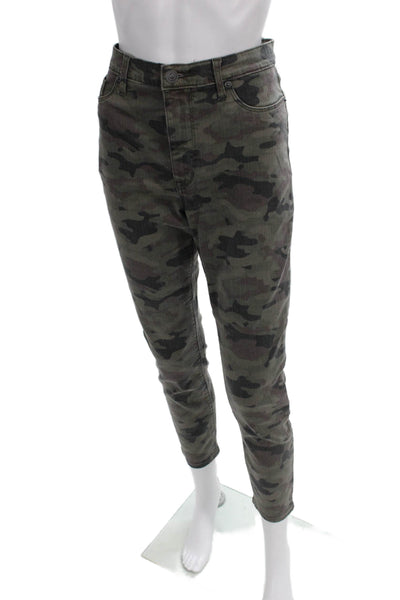 Hudson Womens Skinny Camouflage Jeans Multicolor Cotton Size 31