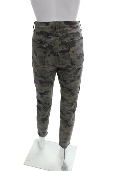Hudson Womens Skinny Camouflage Jeans Multicolor Cotton Size 31