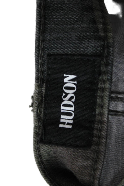 Hudson Womens Skinny Camouflage Jeans Multicolor Cotton Size 31