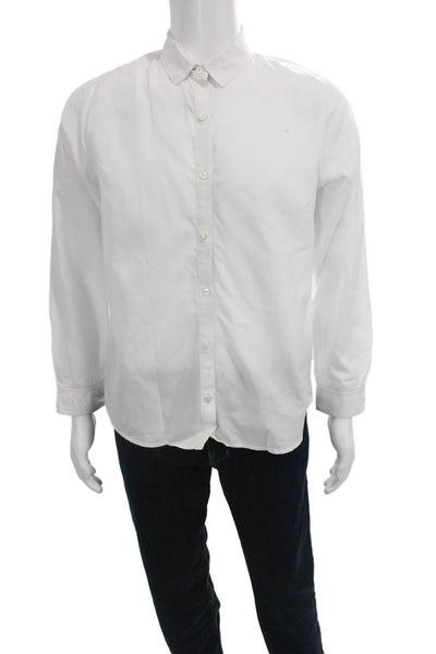 J. Mclaughlin Men's Long Sleeves Button Down White Shirt Size 12