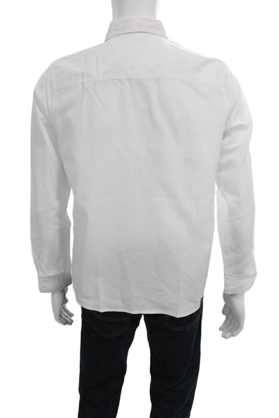 J. Mclaughlin Men's Long Sleeves Button Down White Shirt Size 12